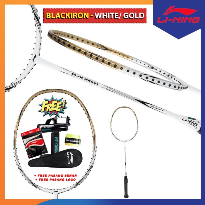 Jual LINING LIMITED EDISI Black Iron Raket Badminton | Shopee Indonesia
