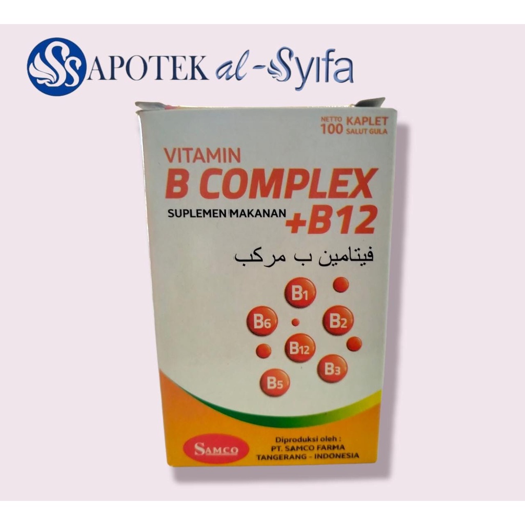 Jual Vitamin B Complex + B12 Isi 100 Kaplet | Shopee Indonesia