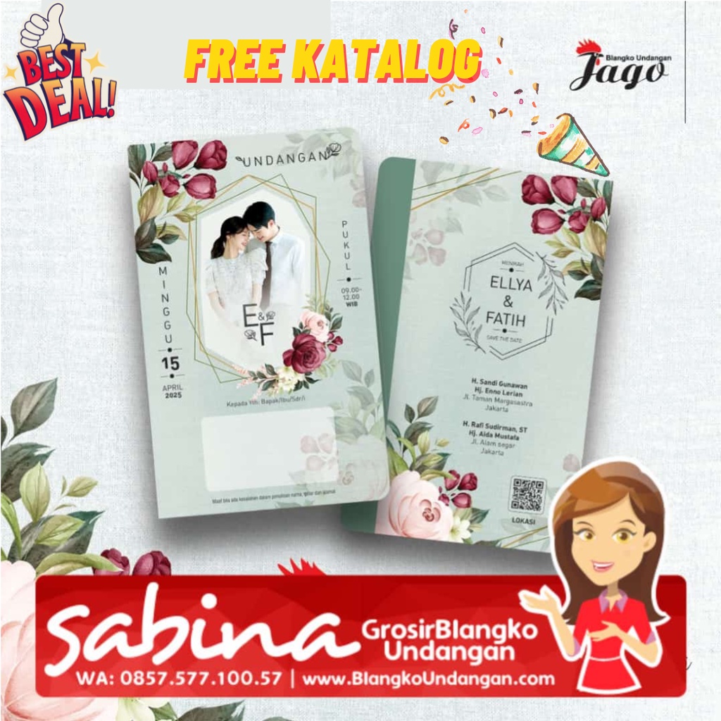 Jual Promo Blangko Undangan Jago Sabina Undangn Shopee Indonesia