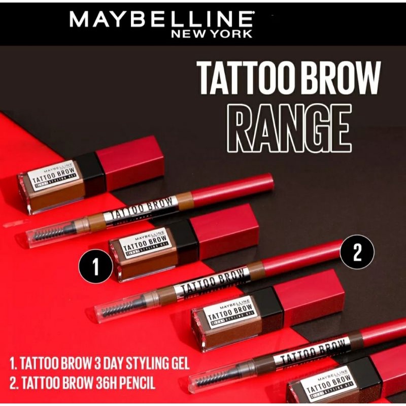 Jual MAYBELLINE TATTOO BROW 3 DAY STYLING GEL MAKEUP EYE BROW TINT 