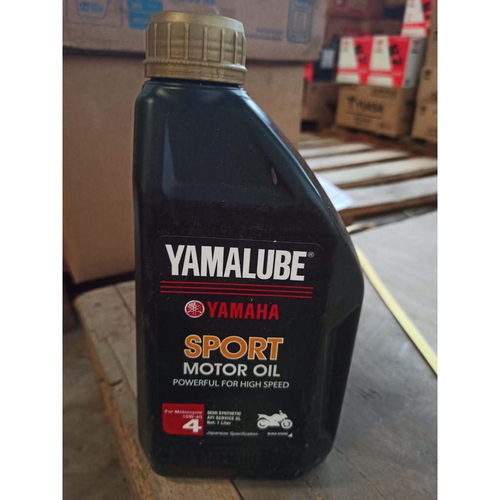 Jual Oli Motor Yamalube Oli Yamaha 4t Sport Hitam 1 Liter Shopee