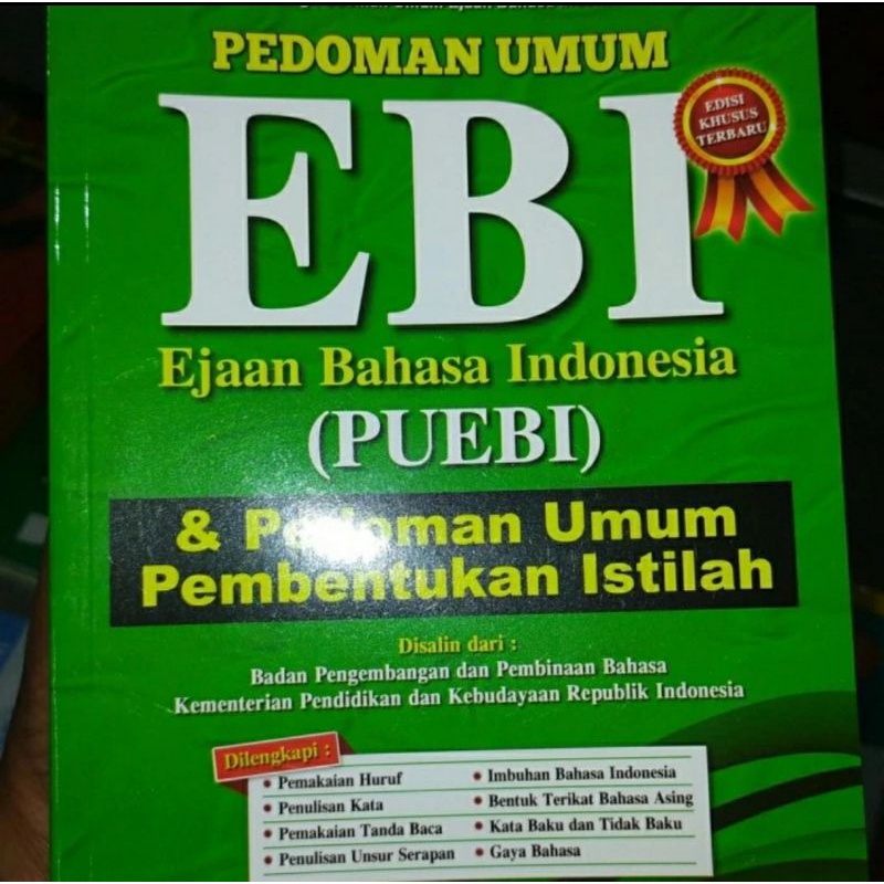 Jual Buku Pedoman Umum EBI PUEBI ( Pedoman Ejaan Bahasa Indonesia ) Dan ...