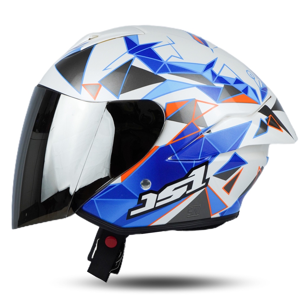 Jual Jitsu Helm Half Face Geowolf White SNI Kekinian Shopee Indonesia