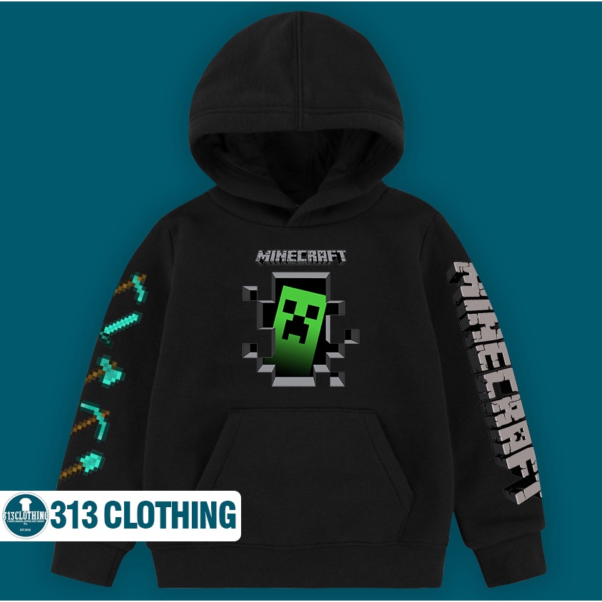 Jual Jaket Hoodie Anak Minecraft Creeper Hoodie Sweater Anak