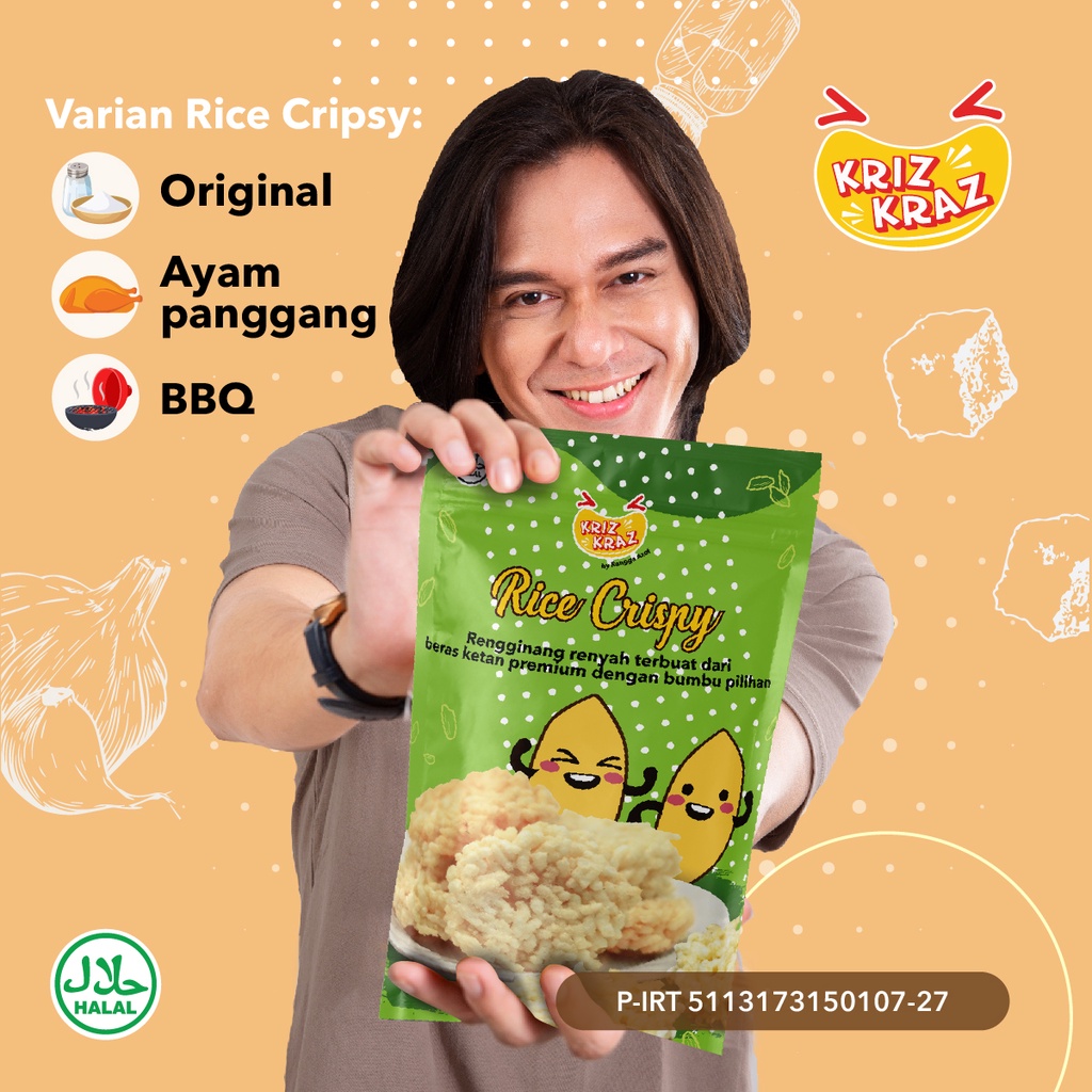 Jual Rice Crispy Rengginang Premium Camilan Cemilan Snack Makanan Ringan Rengginang Ketan 8740