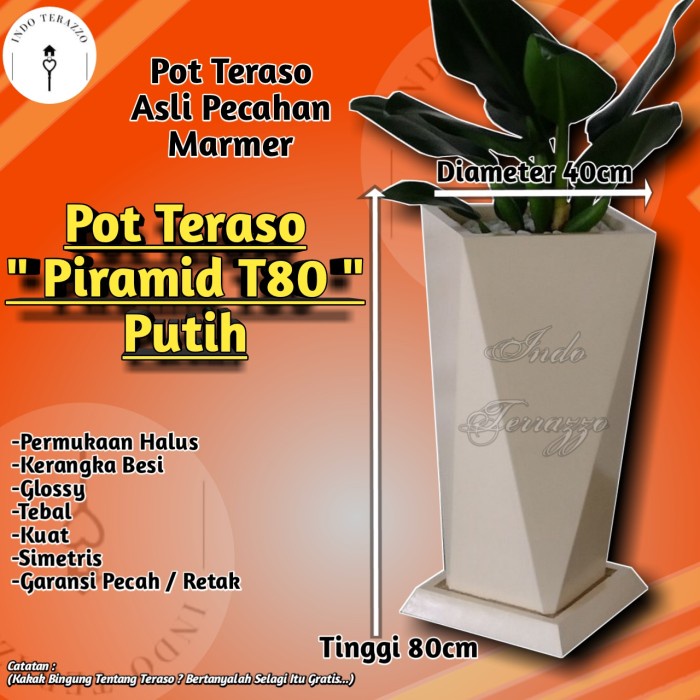 Jual Indo Terazzo Pot Tanaman Besar Tipe Piramid Teraso T Pot Besar Teraso Pot Bunga Besar