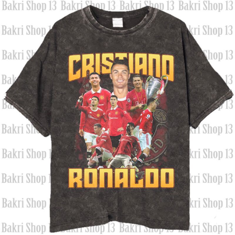 Jual Portugal Cristiano RONALDO T-shirt/Kaos Bola Vintage Wash ...