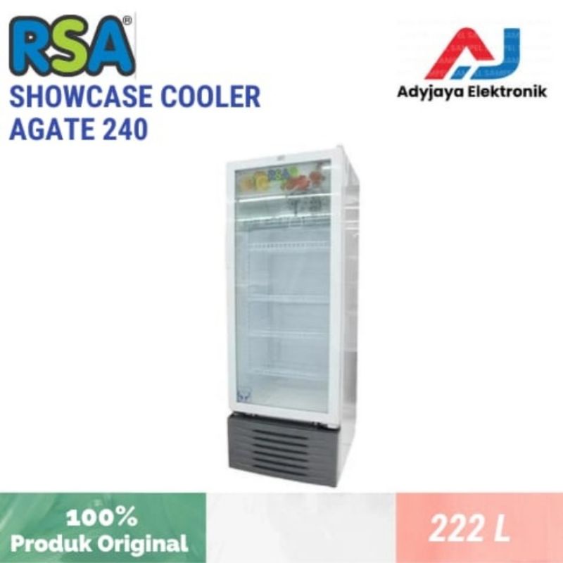 Jual Showcase RSA Agate 240 ( 4 Rak 222 Liter) | Shopee Indonesia