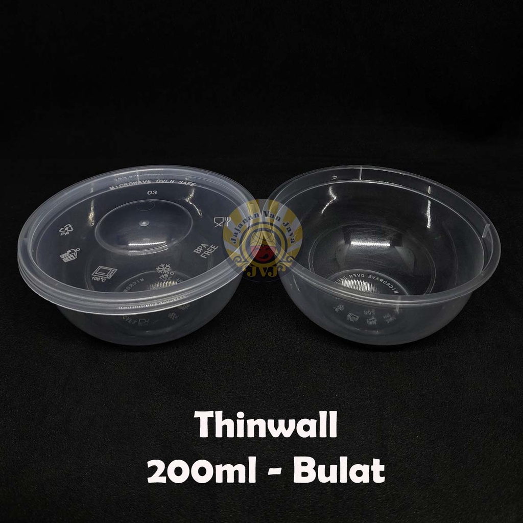 Jual Thinwall Persegi Panjang And Bulat 100ml 200ml 300ml 400ml 500ml