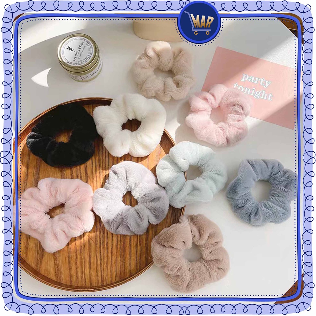 Jual Ikat Rambut Bulu SCRUNCHIE BULU Pita Kuncir | Shopee Indonesia