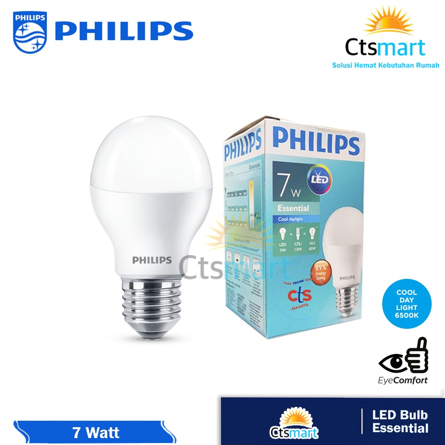 Jual Philips Lampu Led Essential 7w 7 Watt Putih Shopee Indonesia