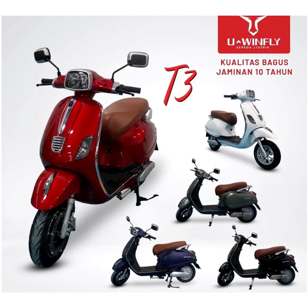 Jual Sepeda Motor Listrik Vespa Uwinfly T Scooter Matic Shopee Indonesia