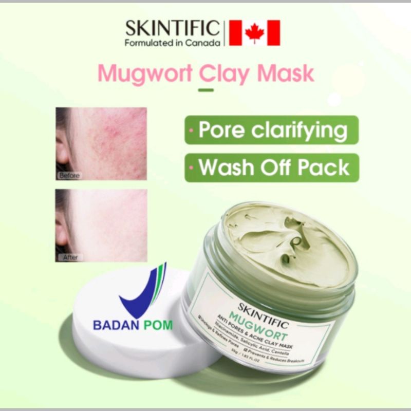 Jual Skintific Mugwort Clay Mask Shopee Indonesia