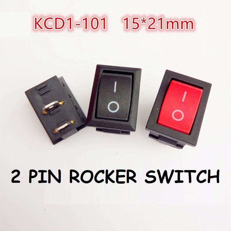 Jual LUCKYMALL Saklar Rocker Switch ON OFF 2 Pin Kaki Power Tombol Mini ...