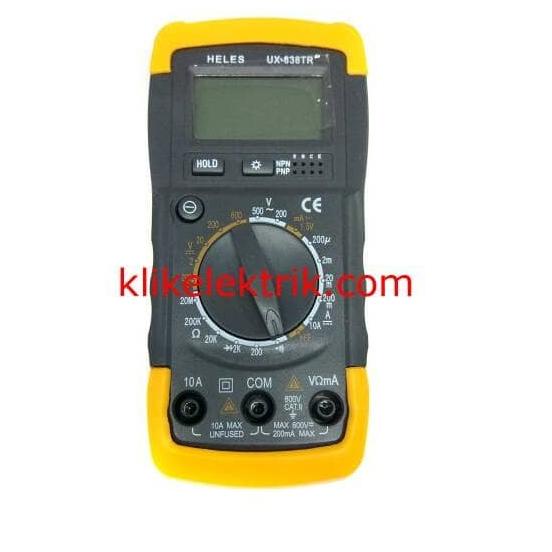 Jual Multitester Digital Heles UX838TR Multimeter Avometer Heles UX