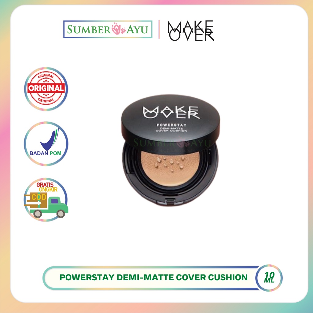 Jual MAKE OVER POWERSTAY DEMIMATTE COVER CUSHION Shopee Indonesia