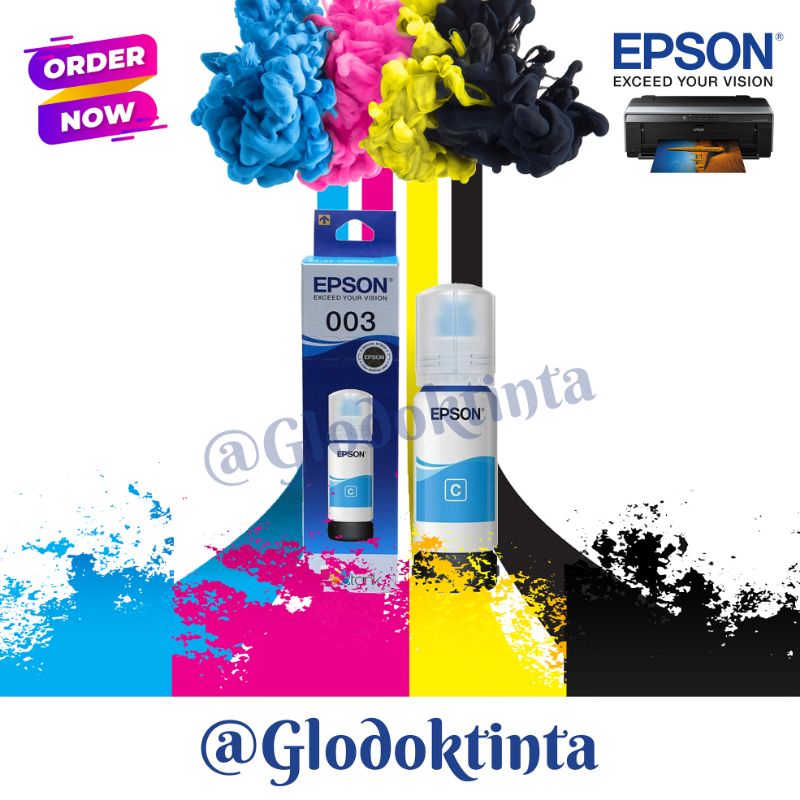 Jual Tinta Epson 003 Cyan All Printer L3110 L3150 3100 L5190 Shopee Indonesia 1945