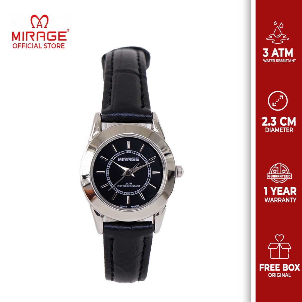 Jual Mirage Watch Jam Tangan Analog Wanita Strap Kulit Trendy Casual