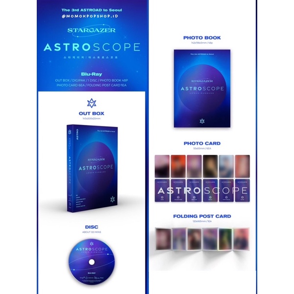 Jual ASTRO Official 3rd Astroad Stargazer ASTROSCOPE DVD & Blu-Ray 