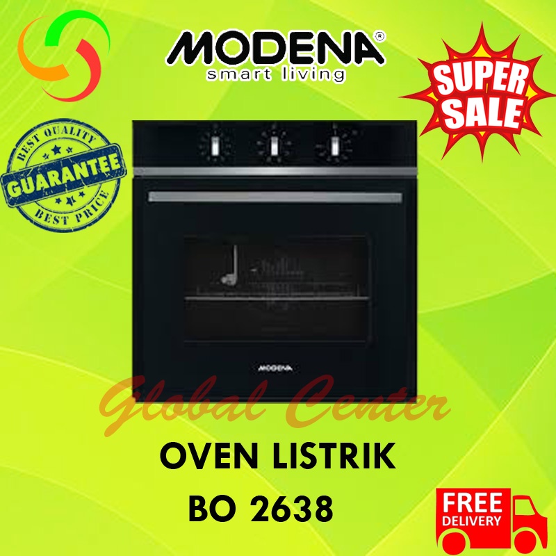 Jual OVEN TANAM MODENA BO 2638/BO2638 BUILTIN ELECTRIC OVEN 56 LITER