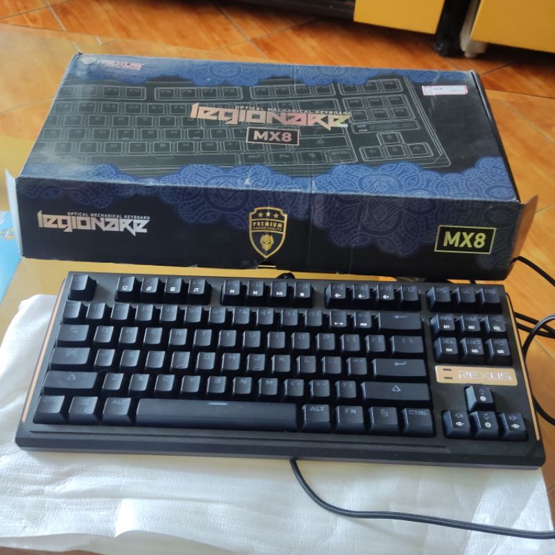 Jual Keyboard Rexus Mechanical Keyboard MX8 BEKAS mulus Shopee Indonesia