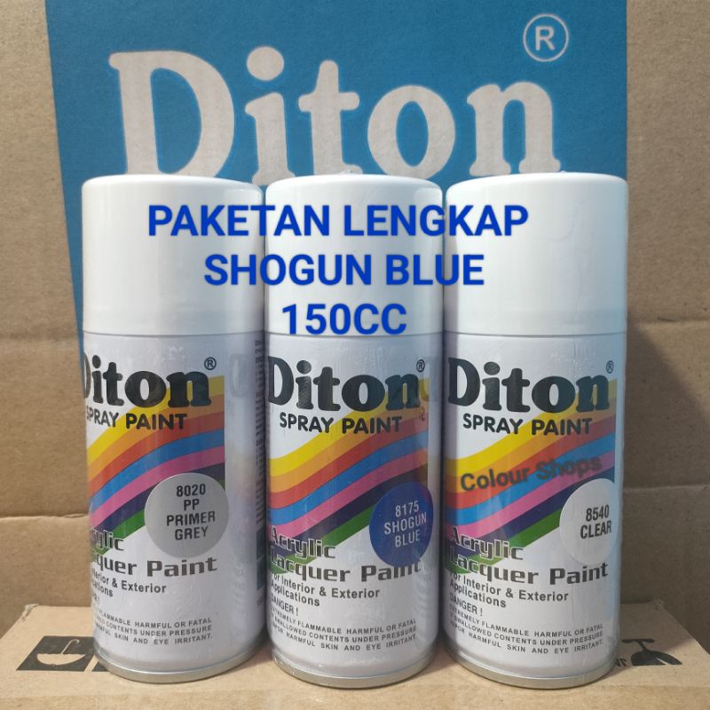 Jual Pilok Cat Diton Shogun Blue Primer Grey Epoxy Clear Paketan Shogun Biru