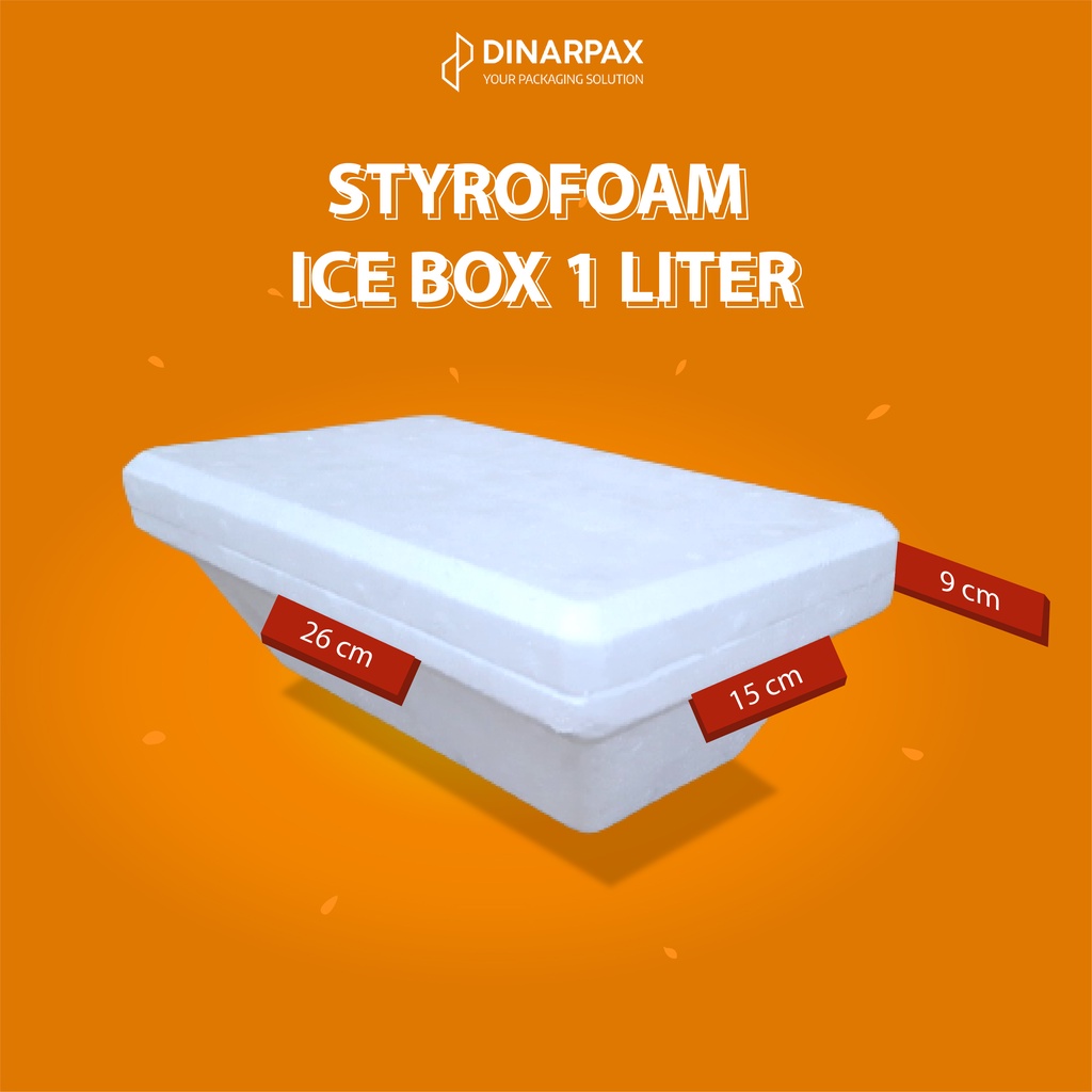 Jual Styrofoam box 1ltr dan 1/2 ltr / DinarBox / CoolerBox / Frozen Box