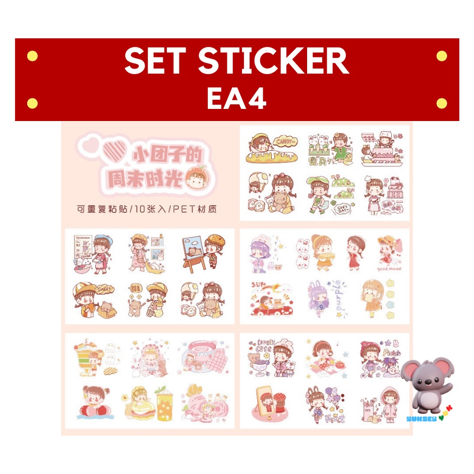 Jual SET Stiker Sticker MILK TEA DODOJAM | Shopee Indonesia