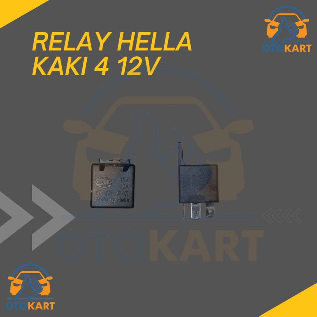 Jual RELAY HELLA 12V KAKI4 / RELAY HELLA KLAKSON 12V 30A Shopee Indonesia