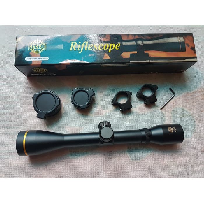 Jual TELESKOP TEROPONG HAKKO 3-9X40 HK / 4-16x44 HK / 4X40 HK / SCOPE ...