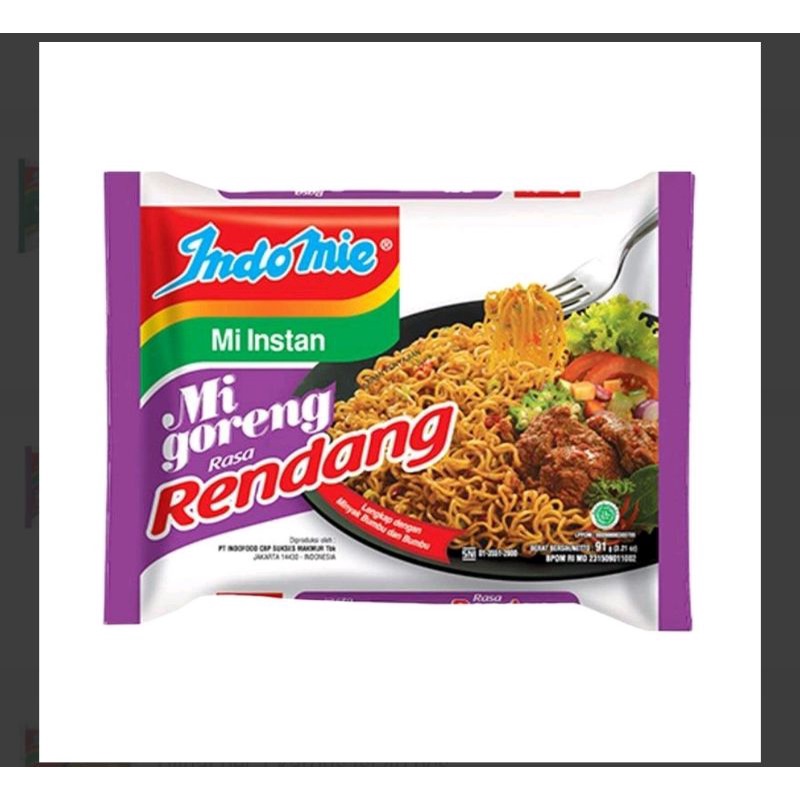 Jual Indomie Goreng Rasa Rendang 91g | Shopee Indonesia
