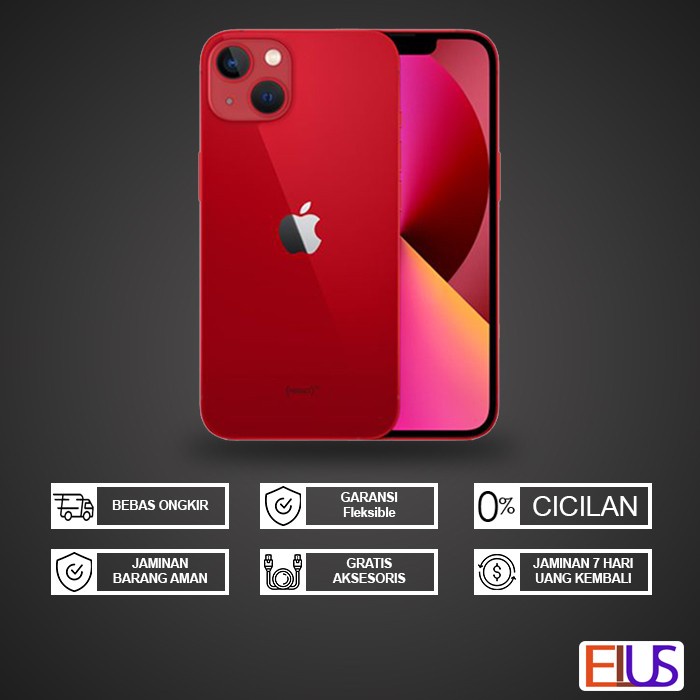 Jual IPHONE 13 128 GB RED SECOND ORIGINAL FULLSET BEKAS | Shopee Indonesia