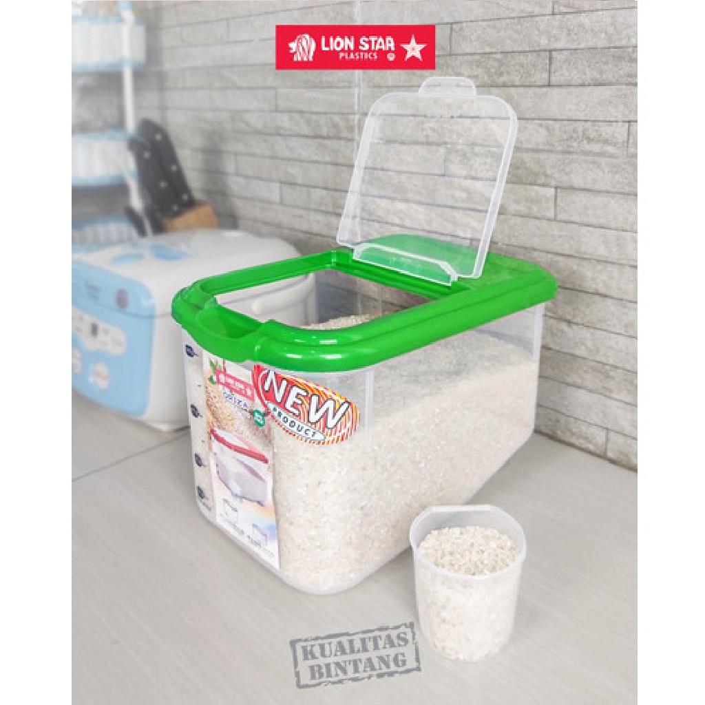 Jual Rice Box Tempat Wadah Kotak Beras Kg Oriza Lion Star Rb Rb