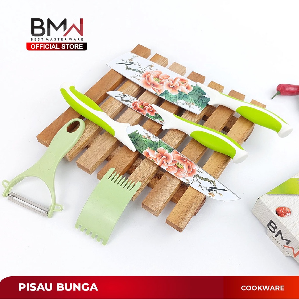 Jual BMW Kitchen Ware - Pisau Dapur Set Tajam Pisau Set 5in1 Motif ...