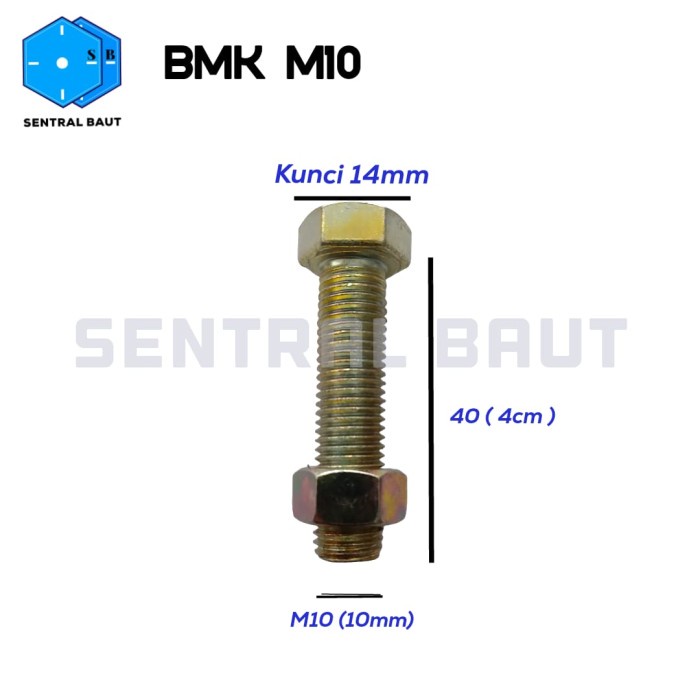 Jual Baut Mur Kuning (BMK) M10 GROSIR | Shopee Indonesia