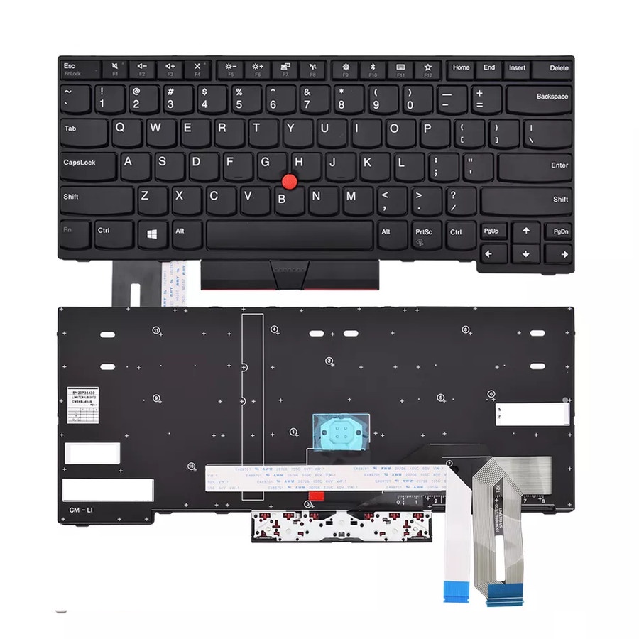 Clavier QWERTY De Remplacement Pour Lenovo ThinkPad E480, E485, T480S, L480, L380 - Occasion En état Fonctionnel