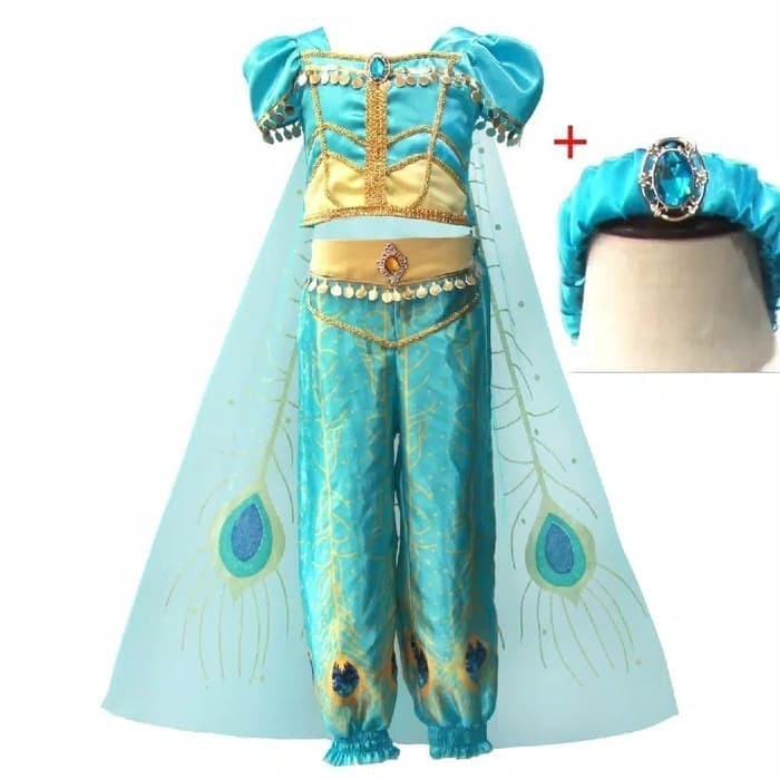 Jual Kostum Kostum Jasmine Princess Baju Anak Perempuan Aladdin Ultah ...