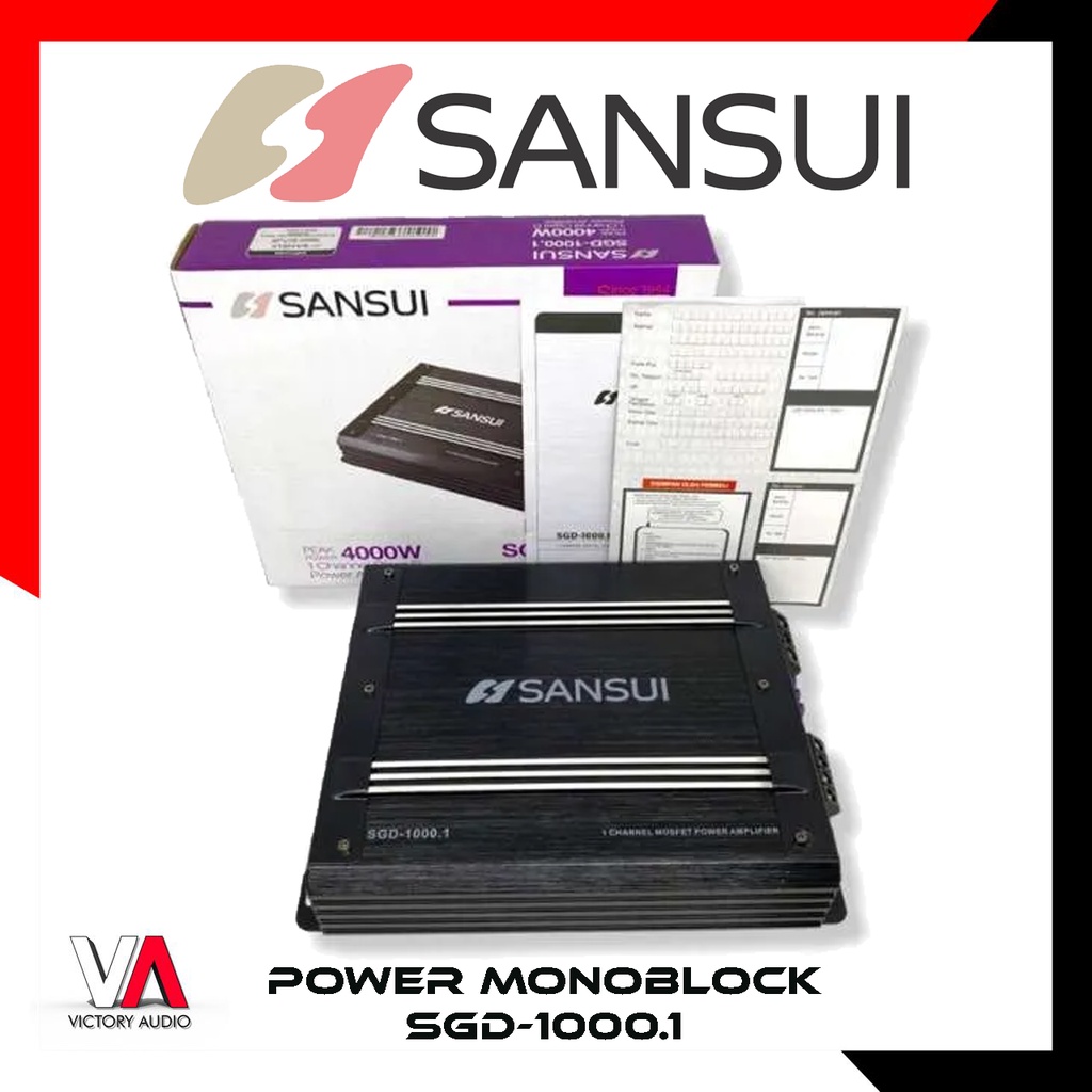 Jual Power Amplifier Monoblock SANSUI SGD1000.1 Subwoofer/Bass Power