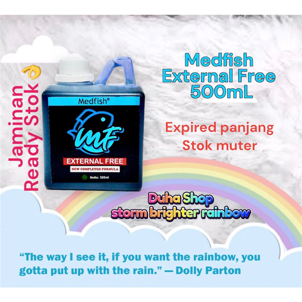 Jual Medfish External Free 500mL obat ikan untuk karantina atau ...