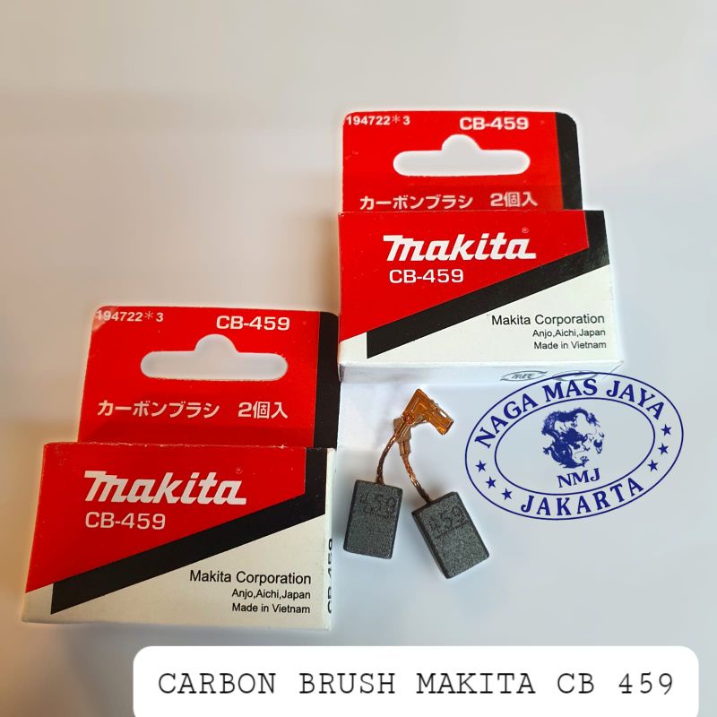 2-Pack Carbon Brushes For Makita Angle Grinders - Fits CB458, CB459, CB460, CB461, GA4534, GA4530