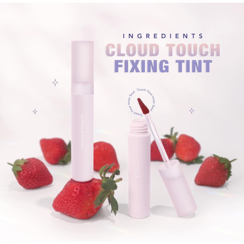Jual YOU Cloud Touch Fixing Lip Tint Soft Velvet Finish Lip Stain Korean Style Lipstik Bibir