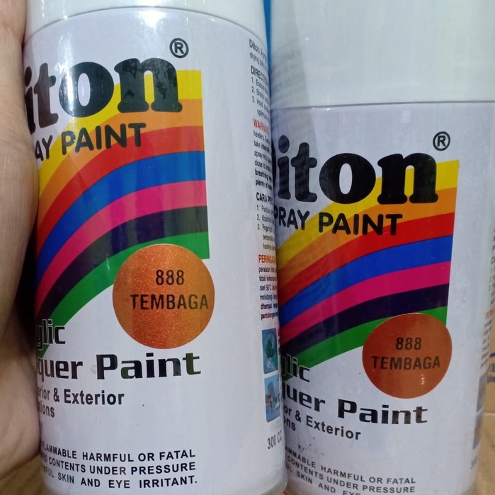 Jual Cat Semprot Diton 300cc Pilok Pilox Warna Tembaga 888* (300ml ...