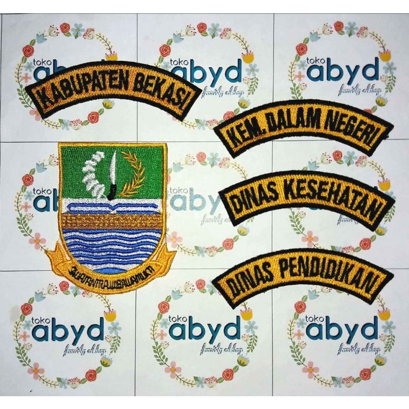 Jual Set Bet Badge Logo Dan Lokasi Bordir Seragam Pdh Khaki Pns Pria Atau Wanita Kabupaten 