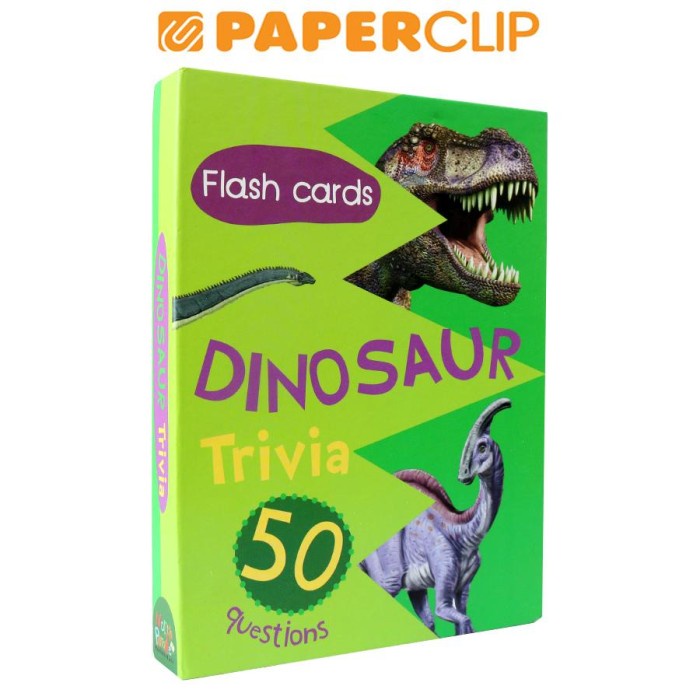 Jual [READY] Flash Card Dinosaur Trivia 50 Questions MURAH | Shopee ...