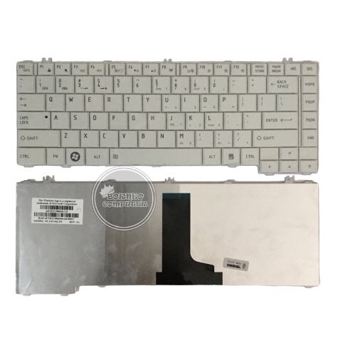 Jual KEYBOARD TOSHIBA L745, L740, L640, L645 GLOSSY PUTIH | Shopee ...