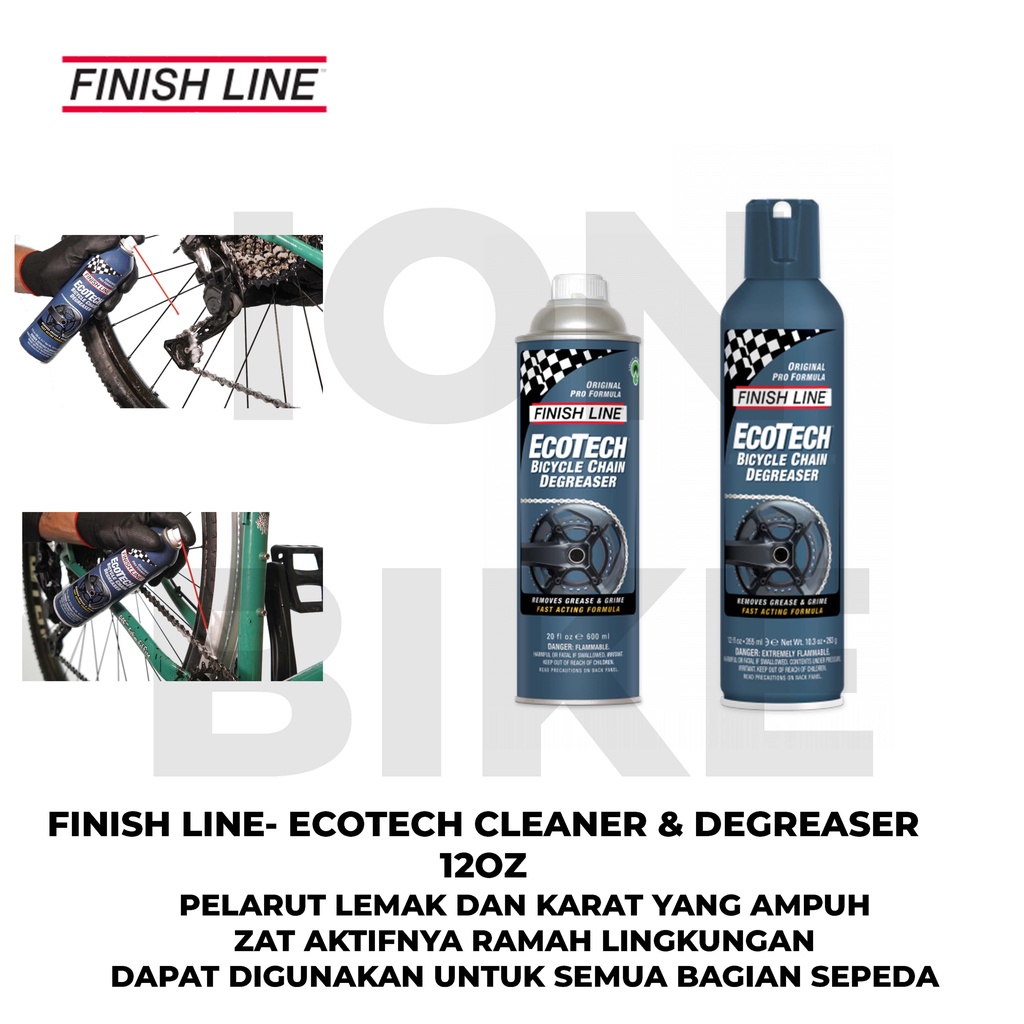 Finish Line EcoTech Bike Chain Degreaser Aerosol Spray, 12-Ounce