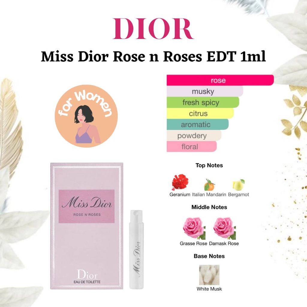 Jual MD Rose n Roses EDT 1ml (VIAL) | Shopee Indonesia