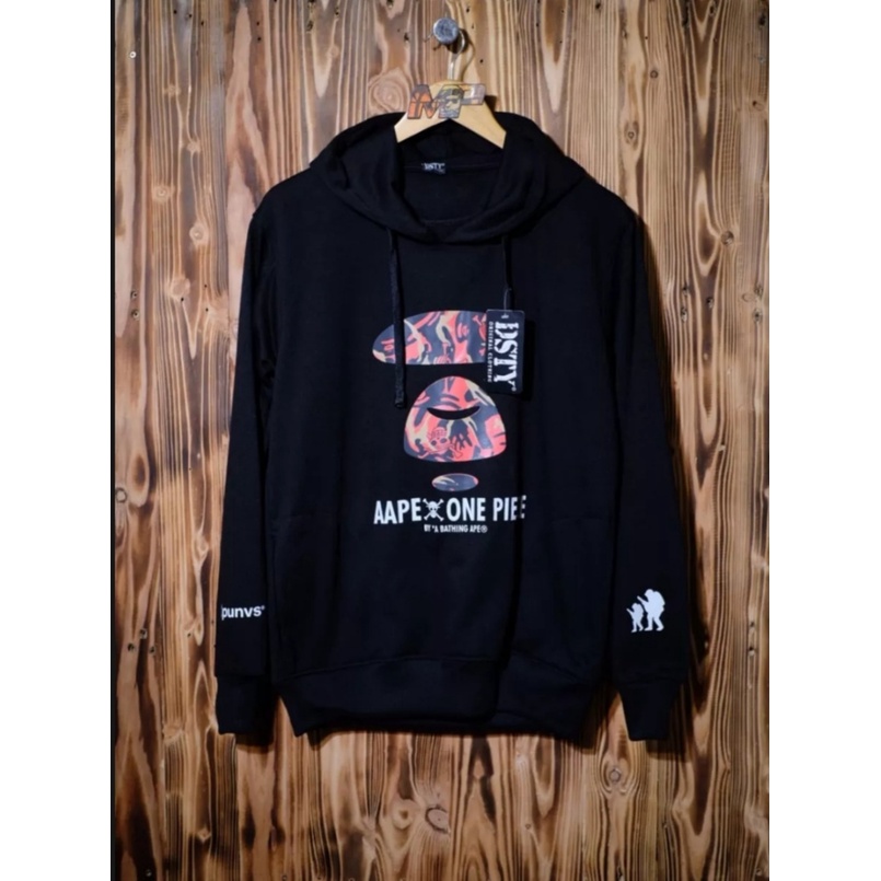 Jual Hoodie Aape X One Piece Bajak Laut Premium Jaket Sweater Pria Wanita Shopee Indonesia