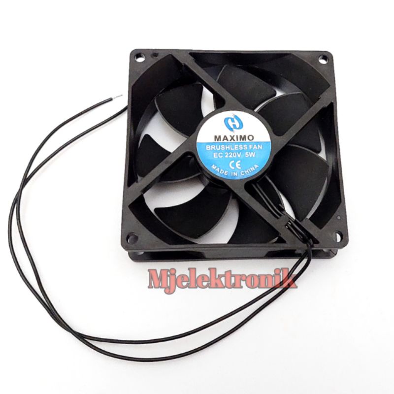 Jual Kipas Fan Maximo 220v 5w fan AC body plastik 9cm kipas AC ...