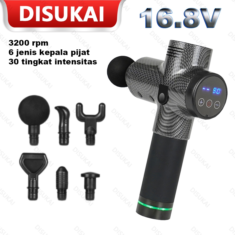 Jual 【Stok Baru】6 bentuk kepala pijat panel sentuh LCD 30 kecepatan ...
